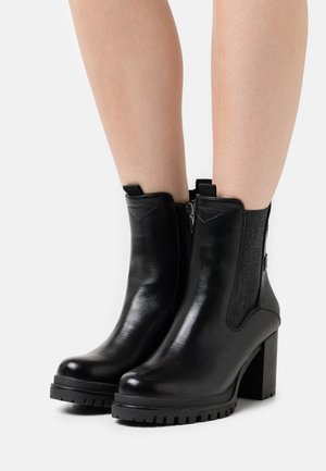 TOM TAILOR Stivaletti con plateau - black