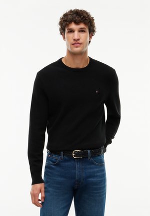 Tommy Hilfiger, ESSENTIAL STRUCTURE CREW NECK ELEVATED ESSENTIALS - Пуловер - black