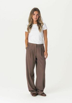 CELINA - Trousers - brown