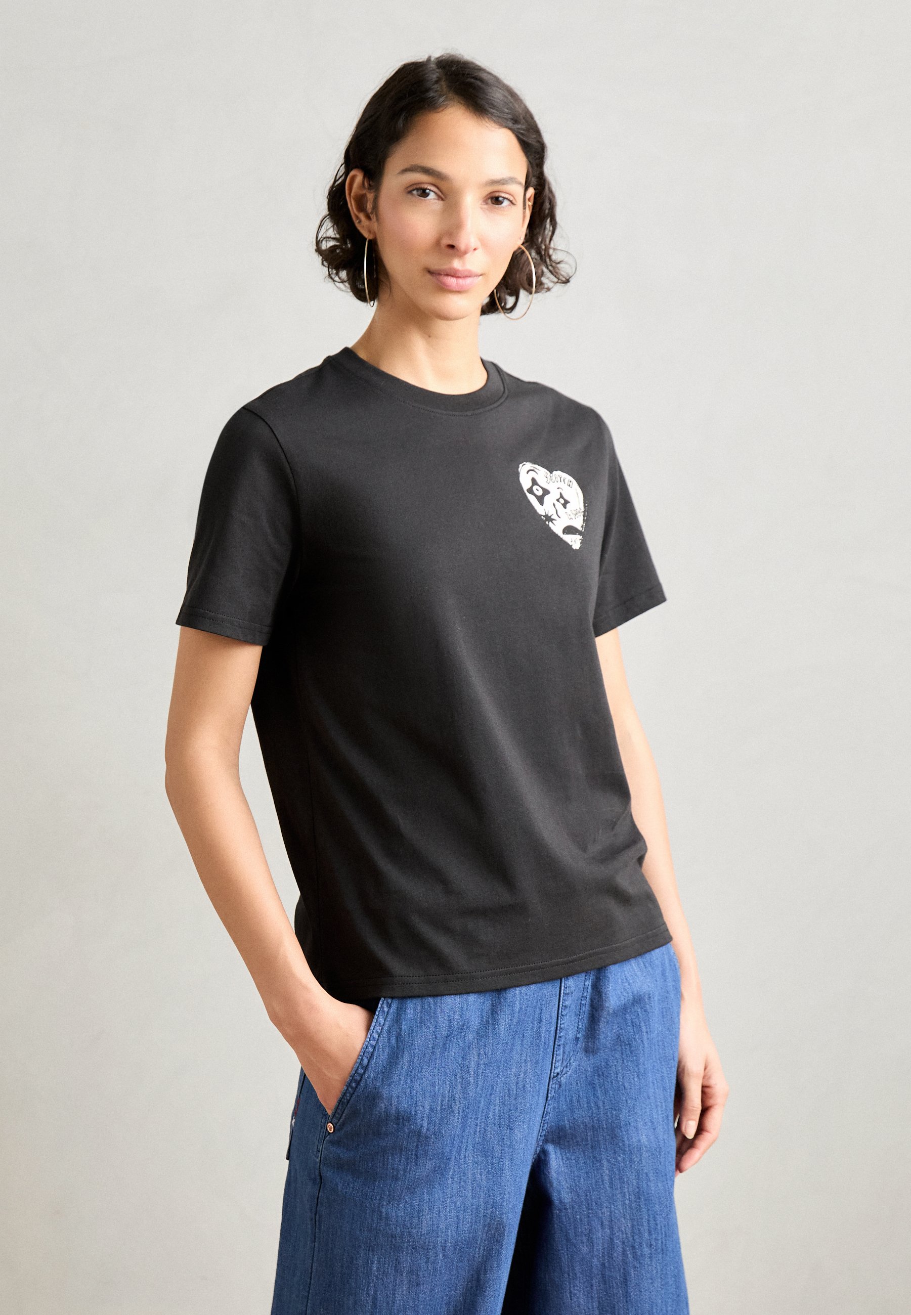 “Scotch & Soda” チェストアートワークプリントTシャツ Blue Scotch & Soda ARTWORK REGULAR - Print T-shirt - atlantic