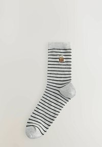 Next HAMISH THE HIGHLAND COW STRIPE ANKLE 4 PACK - Ponožky - monochrome