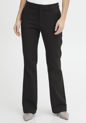 PULZ PZBINDY - Trousers - black beauty