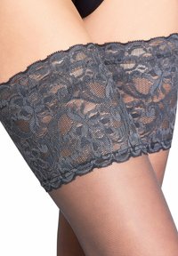 FALKE SEIDENGLATT 15 DENIER SHEER - Overkneestrümpfe - graphite