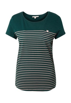 TOM TAILOR DENIM Printtipaita - green/rose