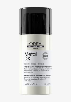 L'Oréal Professionnel Metal DX leave-in crème met hoge bescherming met glucoamine en ionène, voorkomt breuk, kleurvervaging en kroezen, 100 ml.