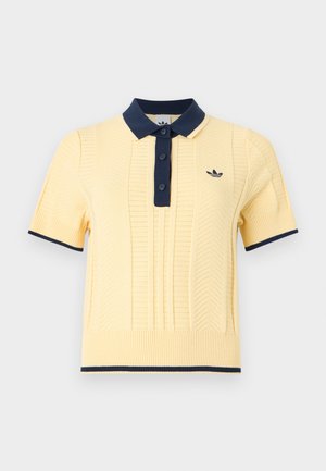 adidas Originals, POLO SH SLEEVES - Polo - warm vanilla