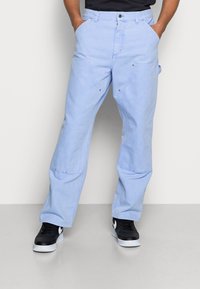 Carhartt WIP DOUBLE KNEE PANT - Calças - icy water faded
