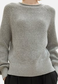 TOM TAILOR DENIM CREW NECK - Vesta - cement grey mélange