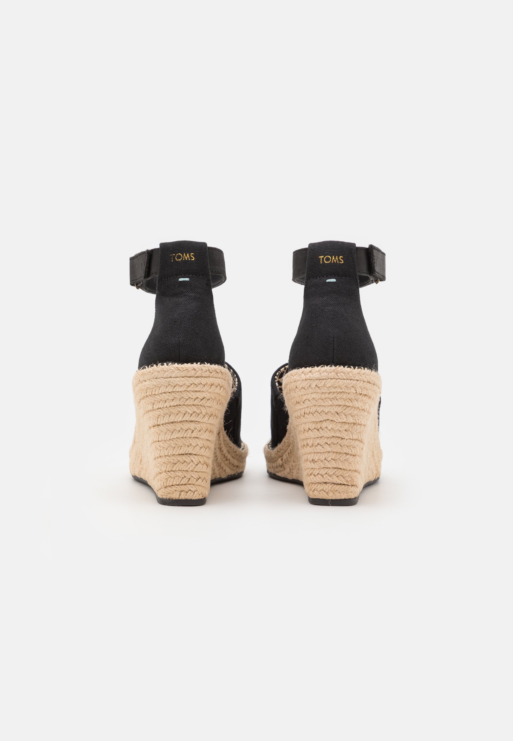 TOMS MARISOL - Sandalen met sleehak - black oxford/Zwart - Zalando.nl