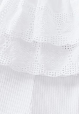 Next REGULAR FIT - BRODERIE AND CYCLE SET  - Vestito di maglina - cream