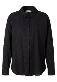 TOM TAILOR Denim Camicia Donna Corta Con Texture – Misto Viscosa, Colore Unito, Vestibilità Casual, Taglie XS-XXL