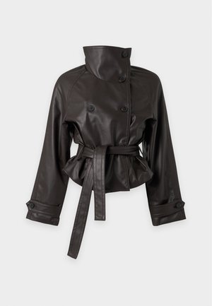 JDY, JDYVERA BELT JACKET - Μπουφάν από συνθετικό δέρμα - chocolate torte