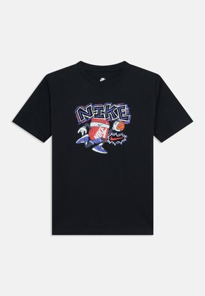 Nike Sportswear TEE BOXY HOOPS UNISEX - Printtipaita - black