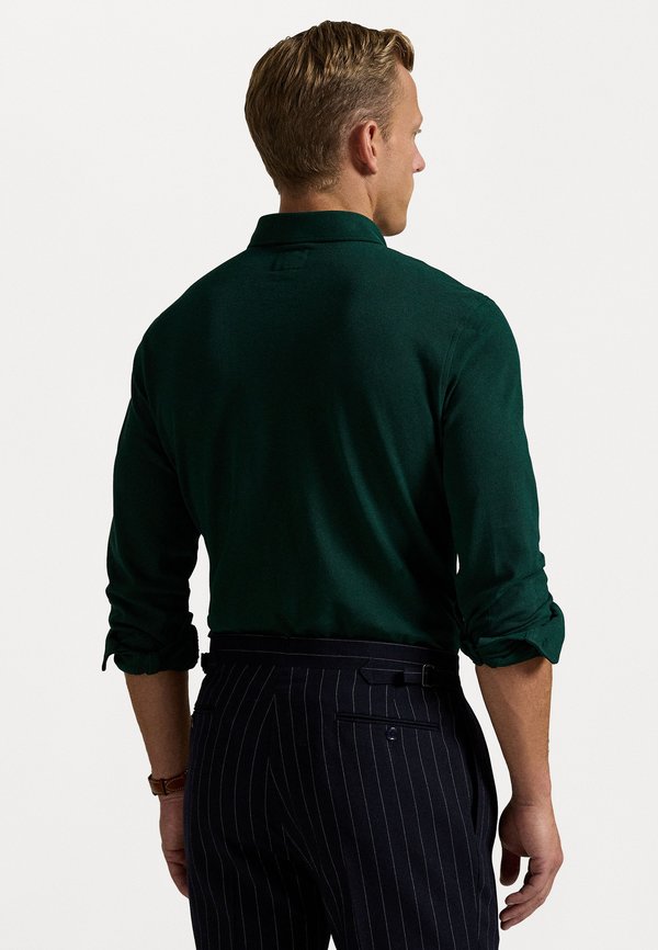 WIMBLEDON CLASSIC FIT MESH POLO SHIRT UNISEX - Long sleeved top - moss agate4