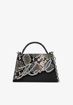 KARL LAGERFELD, K/SIGNATURE 2.0 SM CB PYTHON - Håndtasker - natural snake aop