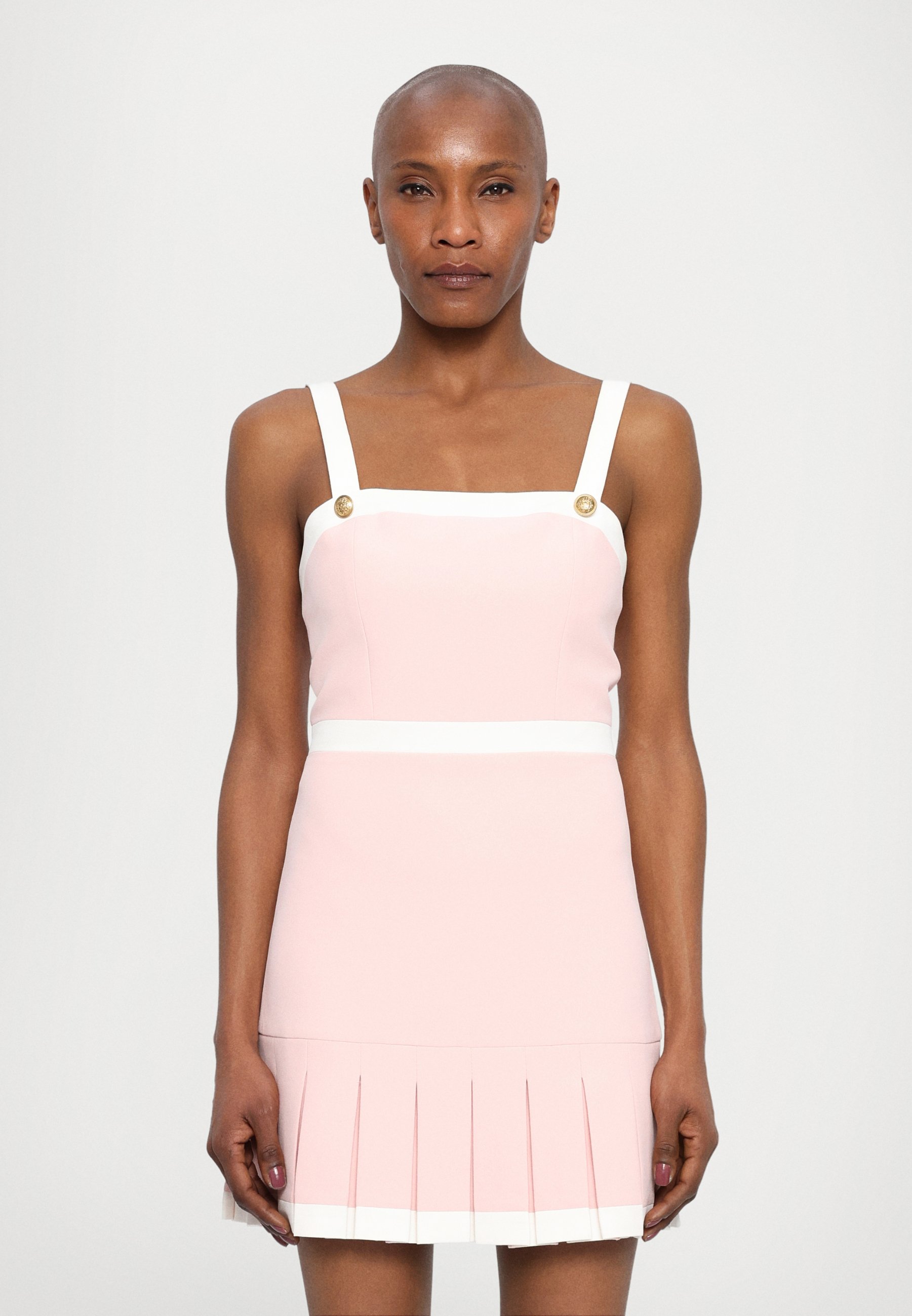Alice + Olivia CLARINE SQUARE PLEATED MINI DRESS - Day dress - shell pink/light pink - Zalando.ie Alice + Olivia CLARINE SQUARE PLEATED MINI DRESS - Day dress - shell pink/light pink - Zalando.ie