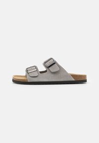 LEATHER UNISEX - Tøfler - grey