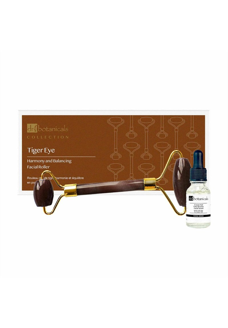 Dr Botanicals JADE FACIAL ROLLER AND COCO NOIR TIME REVERSE FACIAL SERUM 15ML - Skincare set - multicolor