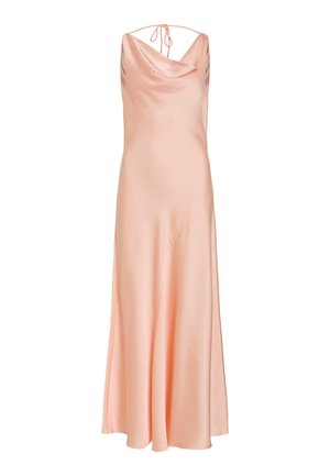 VILA, VIBEA WATERFALL ANKLE DRESS - Společenské šaty - peach parfait