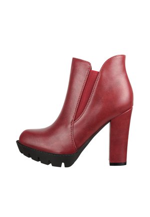 Botines de tacón - rot