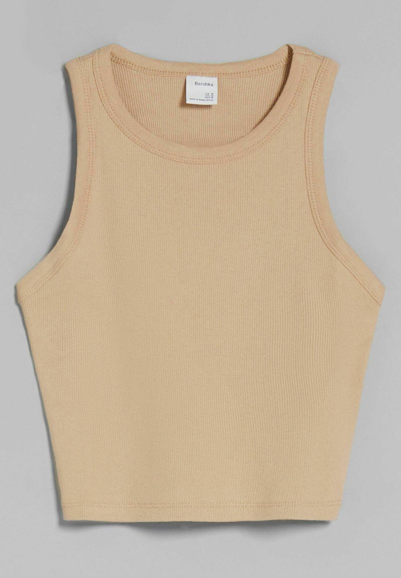 Bershka Top camel Bershka Top camel