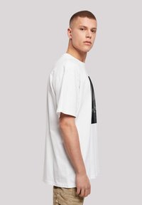 F4NT4STIC DAVID BOWIE ROCK MUSIC BAND HEROES ALBUM COVER - Print T-shirt - white