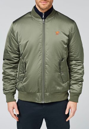 WENDE-DESIGN MIT LOGO-STITCHING - Bomber Jacket - dusty olive