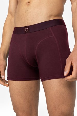 A-dam, SOLID BLACK 3-PACK - Trunks - burgundy