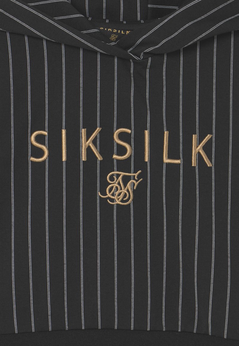 Kinder Sportbekleidung | SIKSILK BASEBALL STRIPE CROPPED HOOD Kapuzenpullover black/schwarz - OR35149 Kinder Sportbekleidung | SIKSILK BASEBALL STRIPE CROPPED HOOD Kapuzenpullover black/schwarz - OR35149
