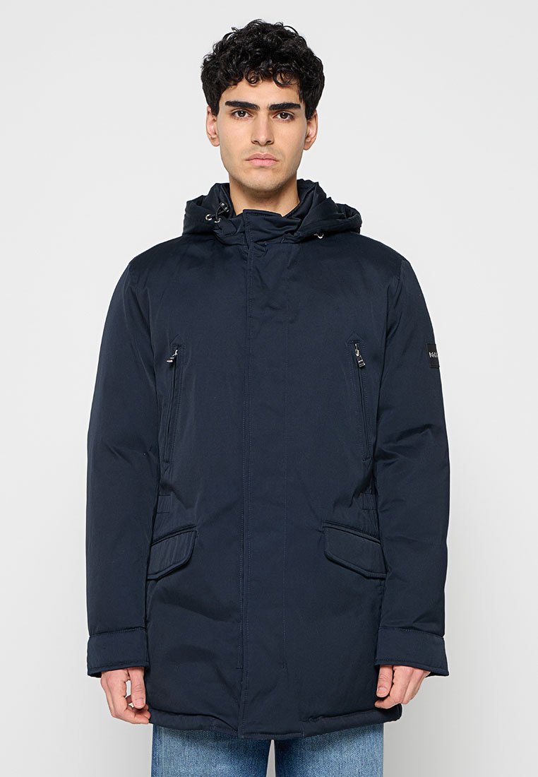 Boss Gewatteerde jas donkerblauw