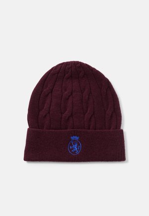 CREST BEANIE UNISEX - Čiapka - deep burgundy