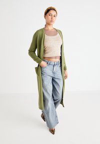 ONLY ONLLESLY OPEN LONG CARDIGAN  - Cardigan - winter moss melange