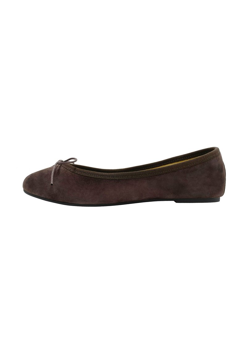 Funny Duck 3921 Ballerina In Pelle Intrecciata – Fondo Gomma, Marrone – Taglia 36 – Made In Italy