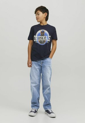JJICHRIS JJORIGINAL NOOS - Tiesaus kirpimo džinsai - blue denim