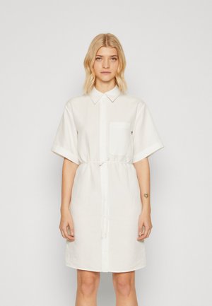 Calvin Klein RELAXED SHIRT DRESS - Košilové šaty - bright white