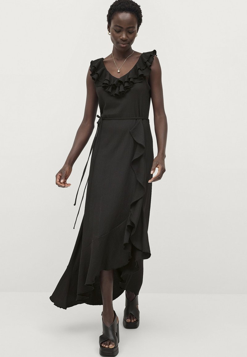 Ellos Collection Robe longue - schwarz/noir - ZALANDO.FR