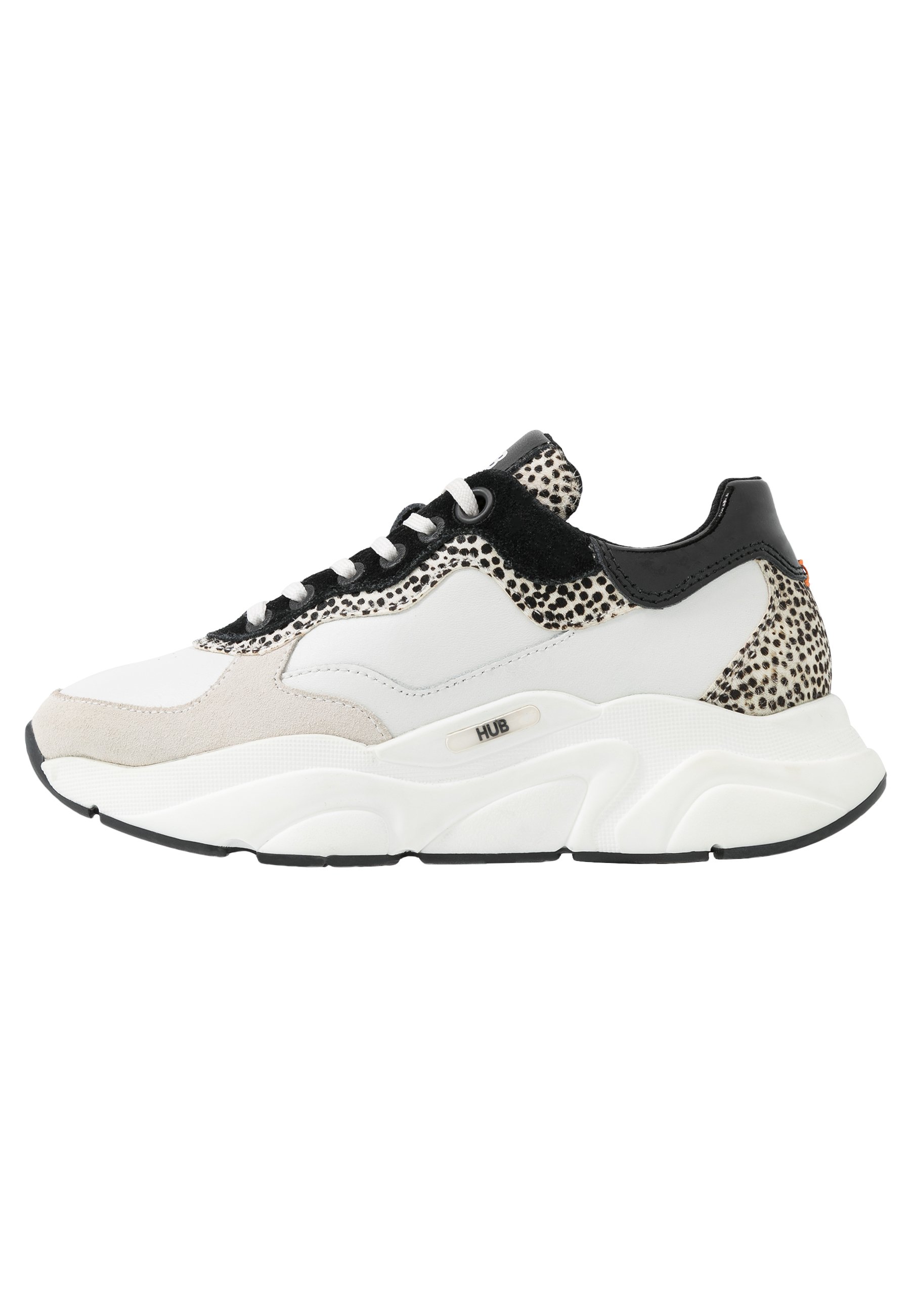 HUB ROCK - Sneakers laag - offwhite/cheetah/black/crème - Zalando.nl