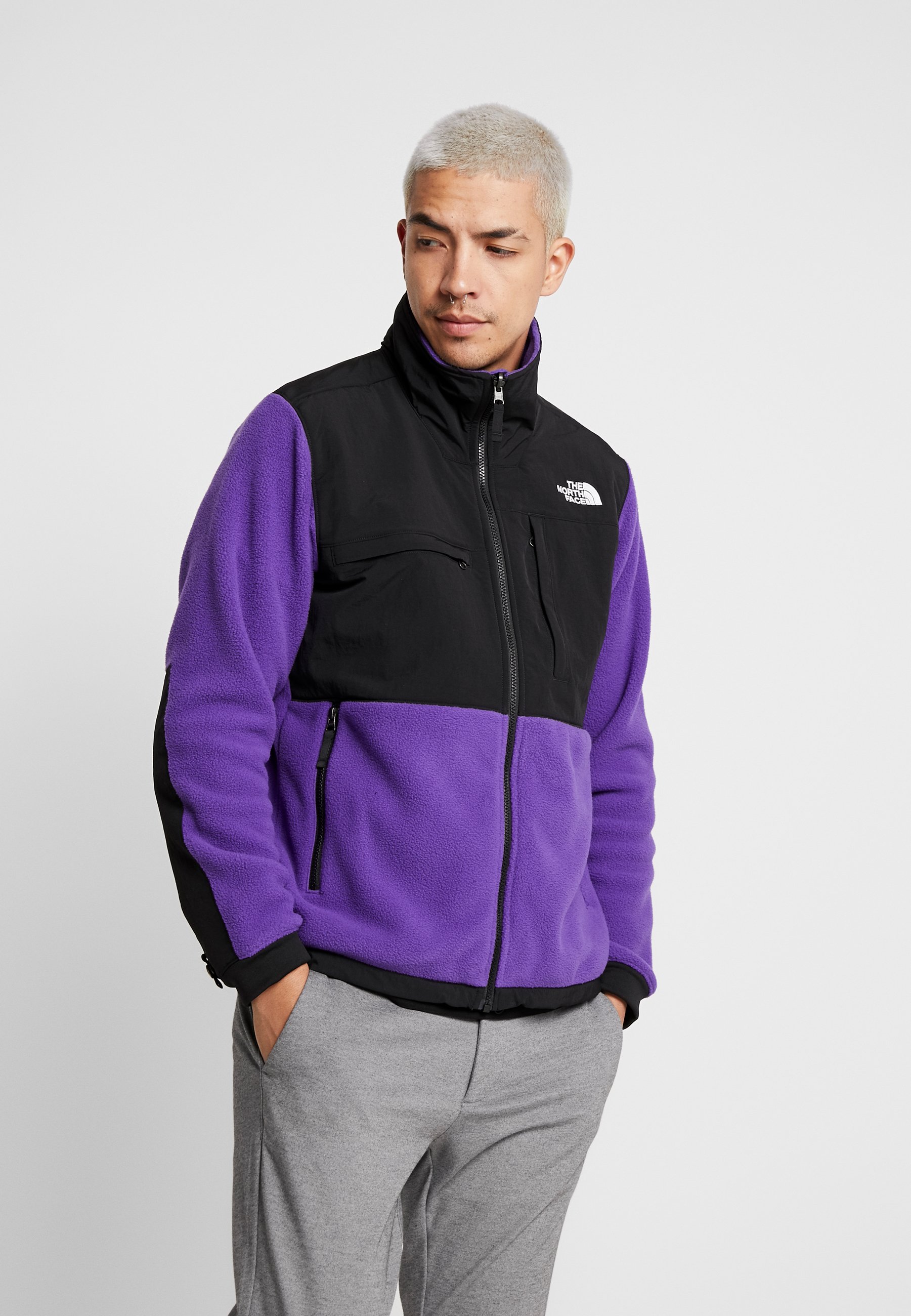 the north face denali fleece in purple