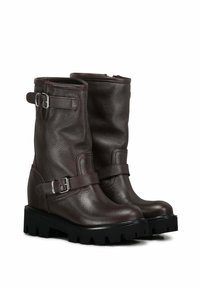 Via Tortona 18 CON RIALZO  - Stivaletti texani / biker - marrone