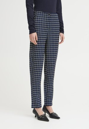 ICHI KATE CLOULE  - Kalhoty - patriot blue check