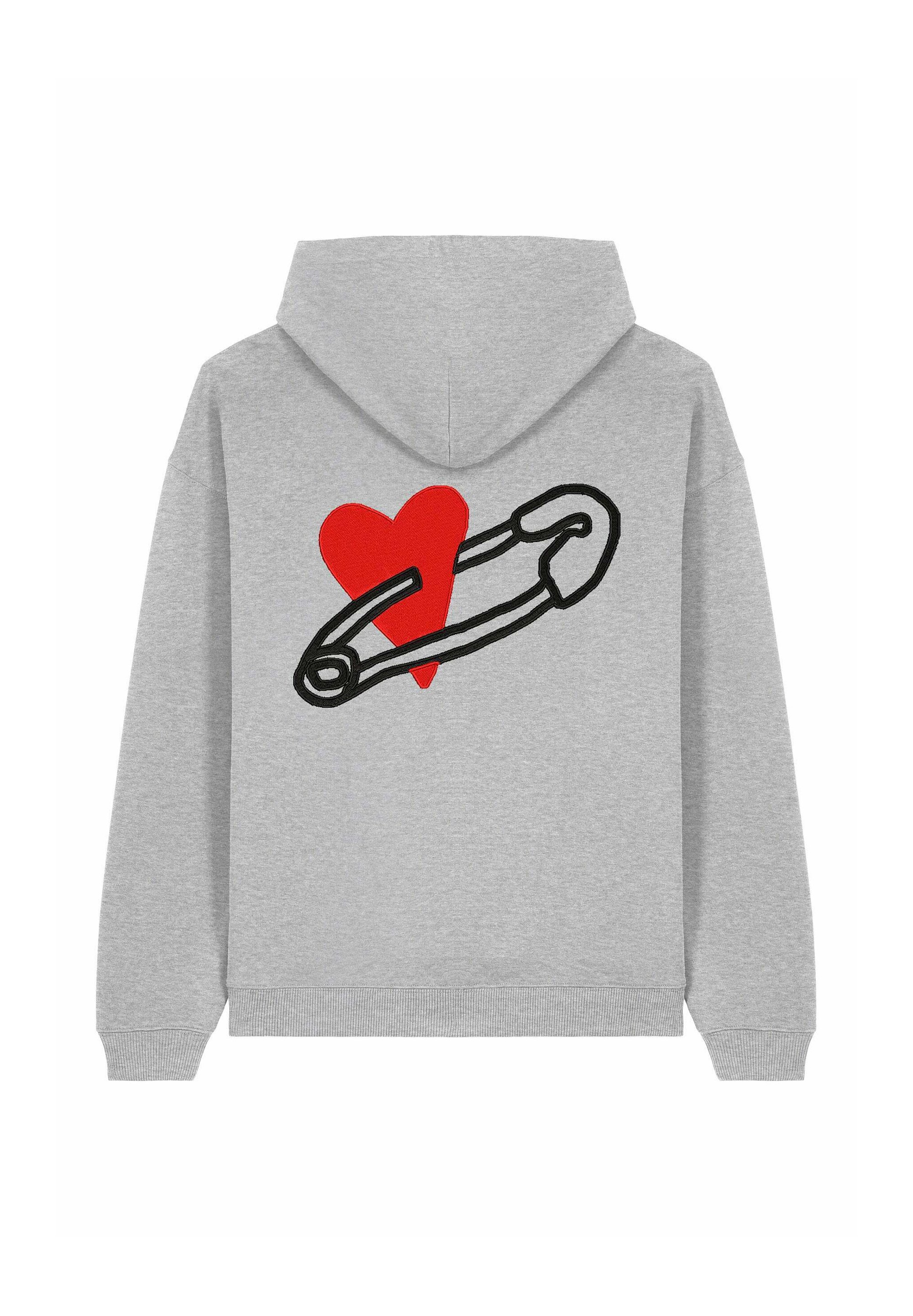 Mira Paris COEUR PINS BACK EMBROIDERY UNISEX Sweat à capuche