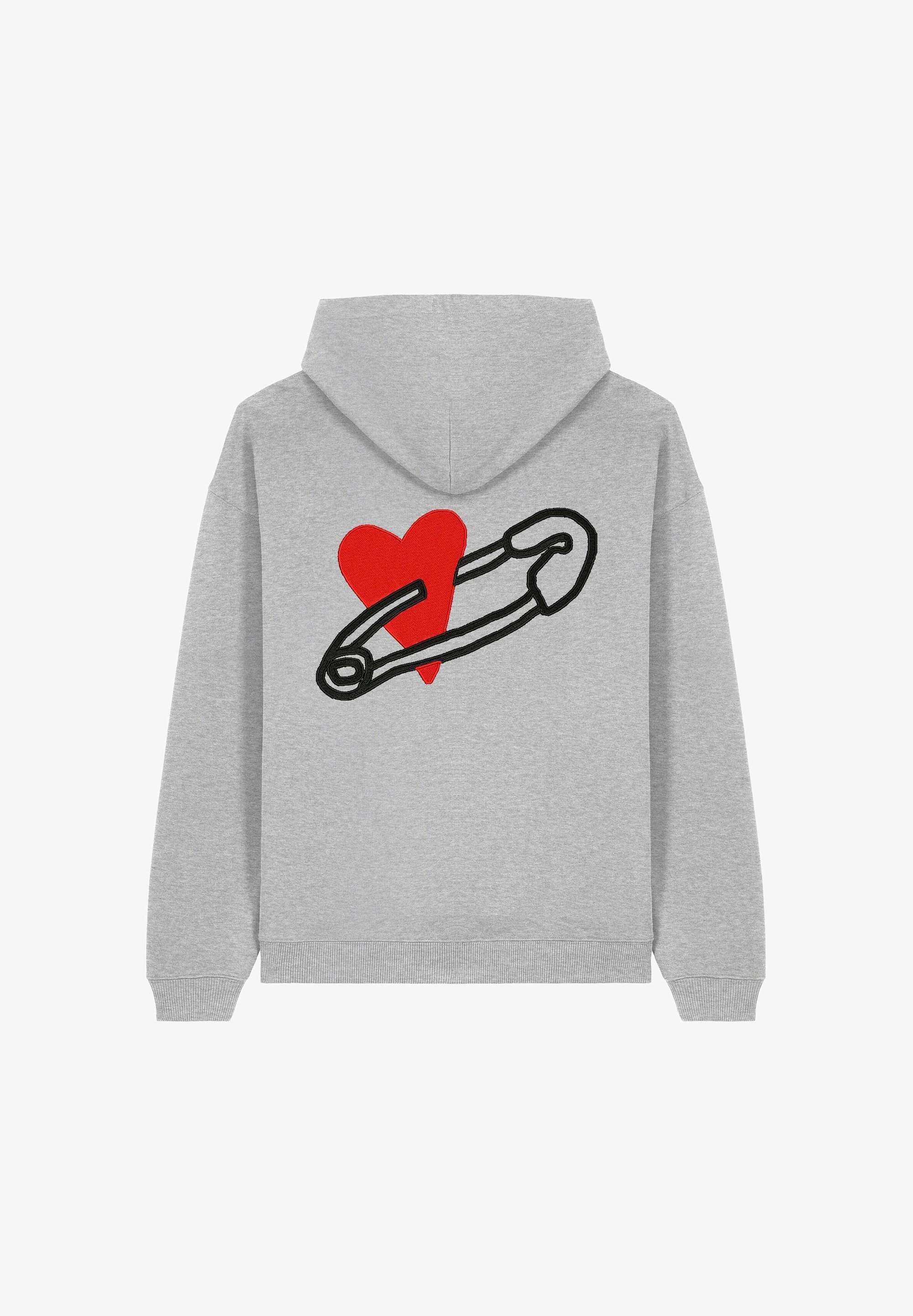 Mira Paris COEUR PINS BACK EMBROIDERY UNISEX Sweat à capuche