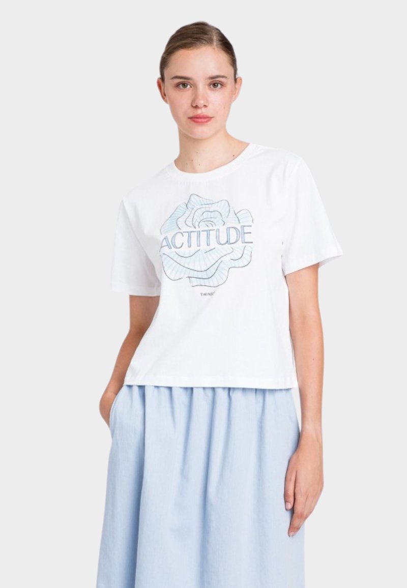 Twinset ACTITUDE T-shirt print lichtblauw Twinset ACTITUDE T-shirt print lichtblauw