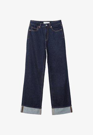 Stradivarius, D92 STRAIGHT WIDE-LEG JEANS - Wide Leg - mottled dark blue