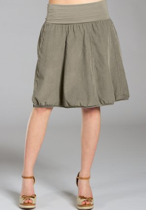 CORDROCK - Pleated skirt - taupe