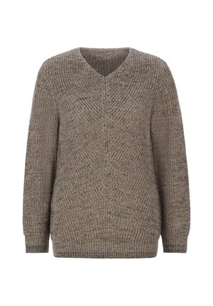 GOLDNER, PULLOVER MIT V-AUSSCHNITT PETITE - Trui - beige