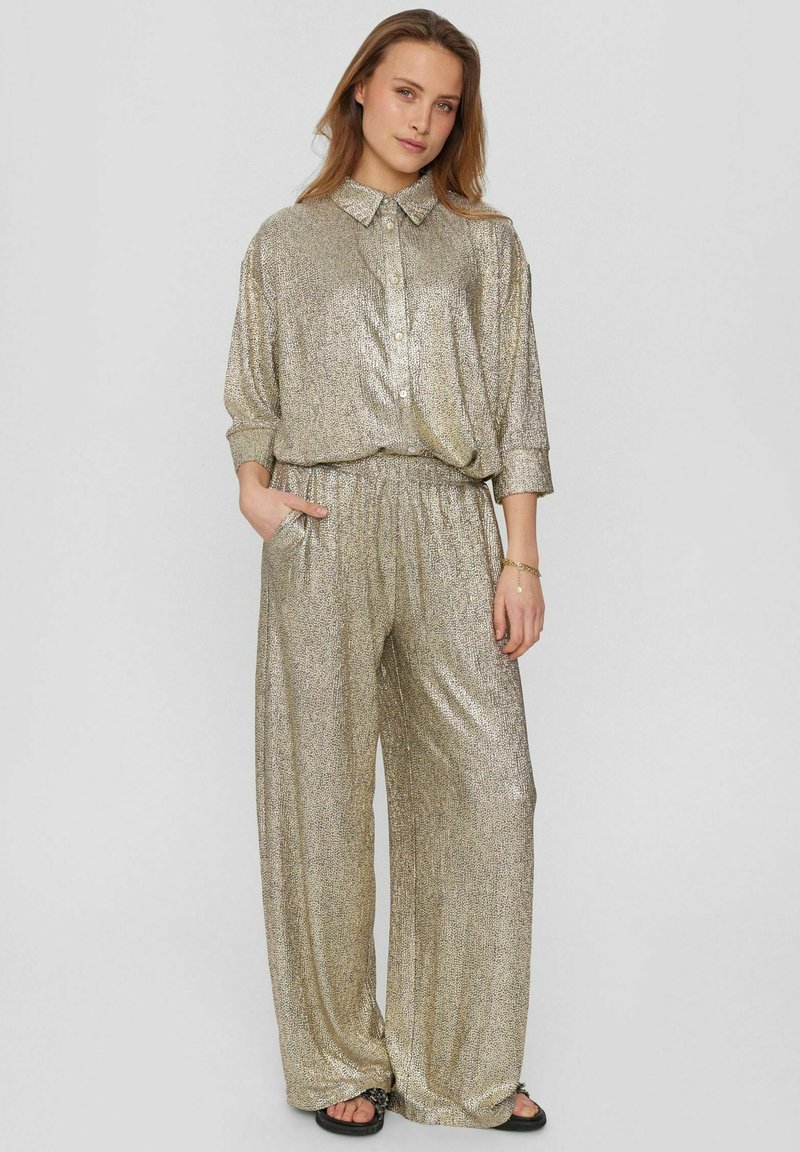 Numph Broek zilverkleurig