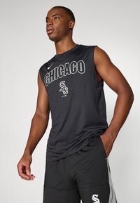 Nike Performance MLB CHICAGO WHITE SOX KNOCKOUT MUSCLE TANK - Top - black