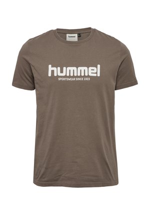 HMLLEGACY 2.0  S/S - T-Shirt print - dark night