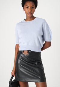 pure cashmere PUFF SHORTSLEEVE - Džemperis - baby blue